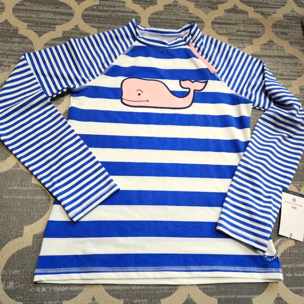 NEW VIneyard Vines Target Girls’ Rash Guard Size XL (14/16)